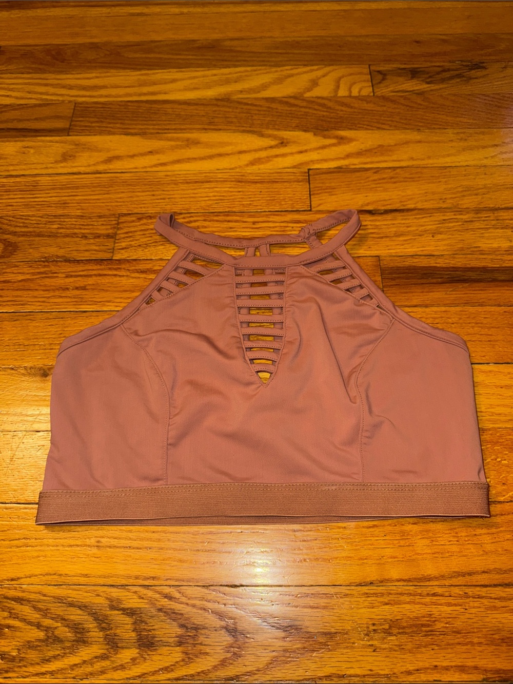 Daytrip High Neck Bralette Medium Rust